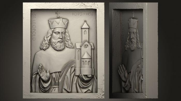 High reliefs and bas-reliefs, historical and religious (GRLFH_0044) 3D model for CNC machine